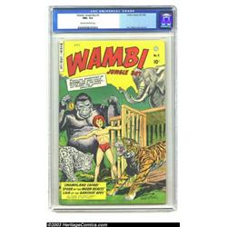 Wambi the Jungle Boy #5 (Fiction House, 1949) CGC NM+ 9.6 Cream to off-white pages....