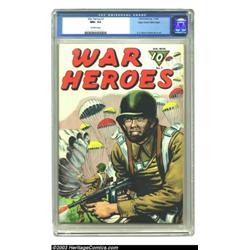 War Heroes #7 Mile High pedigree (Dell, 1944) CGC NM+ 9.6 Off-white pages....