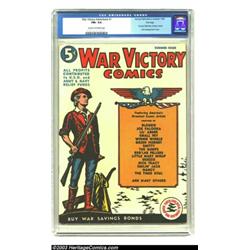 War Victory Adventures #1 File Copy (Harvey, 1942) CGC FN+ 6.5 Cream to off-white pages. The firs...
