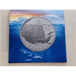 2013 Fine Silver $20 Iceberg and Whale