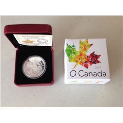2014 O Canada $25 Fine Silver Under The Maple Tree