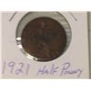 Image 1 : 1921 Half Penny