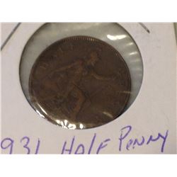1931 Half Penny