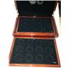Image 4 : NEW 2016 Canada RCM Masters Club Monogram Premium Wooden Coin Collection Case