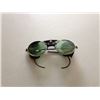 Image 5 : WWII Airplane Shooter Green Glass Sunglasses with side