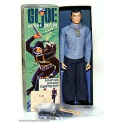 GI Joe - Montgomery Ward Sample Boxed Sailor (1966). Circa 1966, this boxed sailor is a Montgomer...