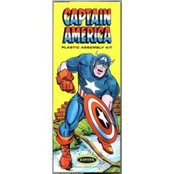 Captain America Model Kit (Aurora, 1966). With cover artwork reminiscent of Jack "King" Kirby, th...