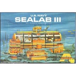 U.S. Navy - Model Kit, "Sealab III" (Aurora, 1969). A really high grade example of this late-'60s...
