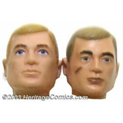GI Joe - Paint Test Sample Heads (Hasbro, 1964)....
