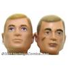Image 1 : GI Joe - Paint Test Sample Heads (Hasbro, 1964)....