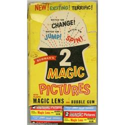 Magic Pictures Bubble Gum Cards Full Box (Bowman, 1955). This box from Bowman contains 110 of 120...