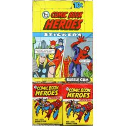 Comic Book Heroes Stickers Full Box (Topps, 1974)....