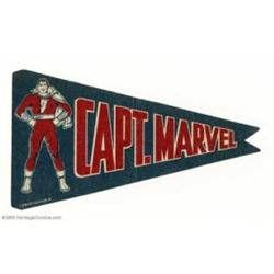 Captain Marvel Felt Pennant (Fawcett, 1946)....