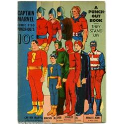 Captain Marvel Comic Hero Punch-Outs (Samuel Lowe, 1942) Condition: VG....