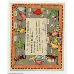 Al Capp's Shmoo Savings Bond Certificate (1942)....