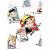 Image 1 : Dick Tracy Wallpaper (Chicago Tribune, 1942). This lot is guaranteed to pique the interest of eve...