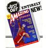 Image 1 : Promotional Store Window Card for Amazing Stories, June 1938 (Ziff-Davis, 1938). This store windo...