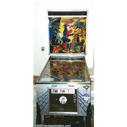 Spider-Man Pinball Machine from the collection of Stan Lee (1980s)....