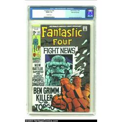 Fantastic Four #92 Stan Lee File Copy (Marvel, 1969) CGC FN/VF 7.0 Off-white pages....