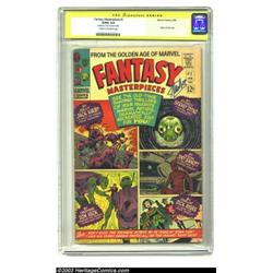 Fantasy Masterpieces #1 Stan Lee Signature Series (Marvel, 1966) CGC GD/VG 3.0 Cream to off-white...