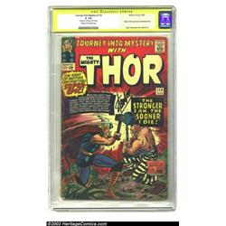 Journey into Mystery #114 Stan Lee Signature Series (Marvel, 1965) CGC GD 2.0 Cream to off-white...