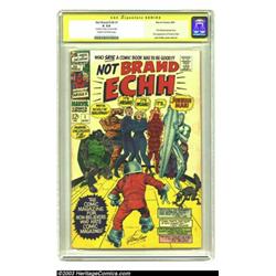 Not Brand Echh #1 Stan Lee Signature Series (Marvel, 1967) CGC GD 2.0 Cream to off-white pages....