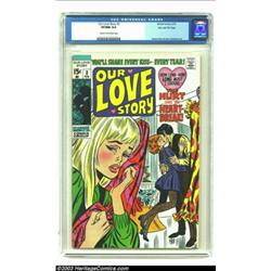 Our Love Story #3 Stan Lee File Copy (Marvel, 1970) CGC VF/NM 9.0 Cream to off-white pages....