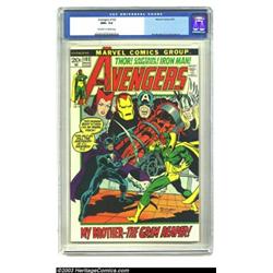 The Avengers #102 (Marvel, 1972) CGC NM+ 9.6 Off-white to white pages....