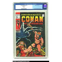Conan The Barbarian #4 (Marvel, 1971) CGC NM 9.4 White pages. Robert E. Howard's barbarian hero b...