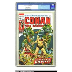 Conan The Barbarian #8 (Marvel, 1971) CGC NM+ 9.6 Off-white to white pages....