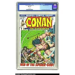 Conan The Barbarian #13 (Marvel, 1972) CGC NM 9.4 White pages. Conan finds himself in the "Web of...
