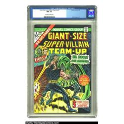 Giant-Size Super-Villain Team-Up #1 (Marvel, 1975) CGC NM+ 9.6 Off-white to white pages....