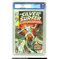 The Silver Surfer #18 Massachusetts Copy pedigree (Marvel, 1970) CGC NM 9.4 Off-white to white pa...