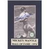 Image 1 : Mickey Mantle Signed Black & White At-Bat Photo