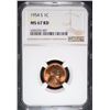 Image 1 : 1954-S LINCOLN CENT, NGC MS-67 RED