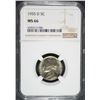 Image 1 : 1955-D JEFFERSON NICKEL, NGC MS-66 NGC PRICE GUIDE=$190.00