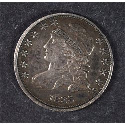 1835 BUST DIME, VF/XF