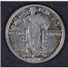 Image 1 : 1917-D STANDING LIBERTY QUARTER, XF
