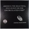 Image 3 : 2014 America the Beautiful Five Ounce Silver Uncirculated Coin  ARCHES NATL PARK