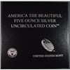 Image 3 : 2014 5 OZ AMERICA THE BEAUTIFUL GREAT SMOKY MTN NATIONAL PARK UNC SILVER ROUND