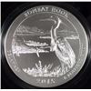 Image 1 : 2015 American the Beautiful 5 oz SILVER UNC COIN - BOMBAY HOOK NATL PARK
