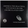 Image 3 : 2011 America the Beautiful 5oz SILVER UNC COIN - CHICKASAW NATL REC AREA