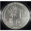 Image 1 : 2013 America the Beautiful 5oz SILVER UNC COIN - FORT McHENRY NATL MONUMENT