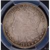 Image 2 : 1896 MORGAN SILVER DOLLAR PCGS MS 65 UNBELIEVABLE RAINBOW TONE SPECTACULAR!