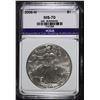 Image 2 : 2006-W AMERICAN SILVER EAGLE - BURNISHED ICGA PERFECT GEM BU