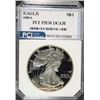 Image 1 : 1990-S AMERICAN SILVER EAGLE PCI GRADED PERFECT PROOF DCAM
