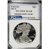 Image 1 : 2001-W AMERICAN SILVER EAGLE PCI GRADED PERFECT PROOF DCAM