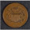 Image 1 : 1864 TWO CENT PIECE, 180 DEGREE ROTATED DIE, FINE