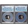 Image 3 : ( 2 )  2008-S HAWAII SILVER & CLAD QUARTERS ANACS PR70 DCAM