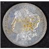 Image 1 : 1886 MORGAN SILVER DOLLAR, CHOICE BU  cleaned  SEMI-PL